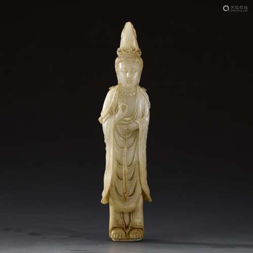 Ancient White Jade Avalokitesvara