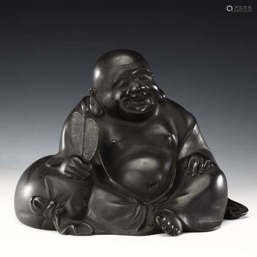 Qing Dynasty Bronze Maitreya Statue