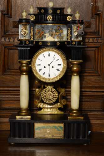 European old-fashioned seat clock