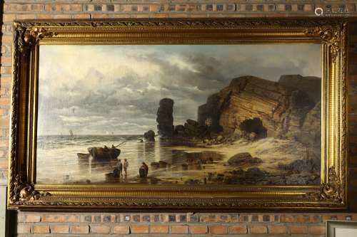 European oil painting seaside