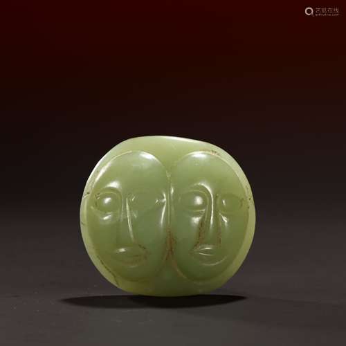 Ancient double-faced jade