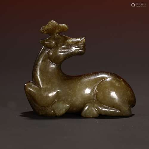 Ancient jade deer ornaments