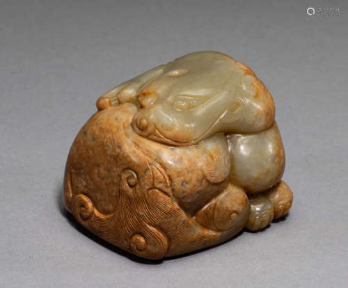 Hetian Jade Beast in Song Dynasty of China