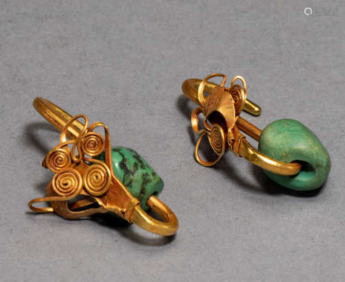 China song Dynasty gold earrings