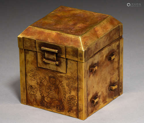 Gold box of Song Dynasty in China