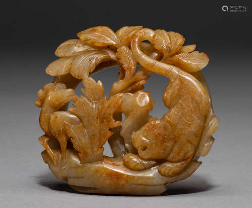 Hetian Jade pendant in Tang Dynasty