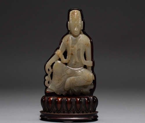 Hetian Jade Buddha statue of Song Dynasty of China