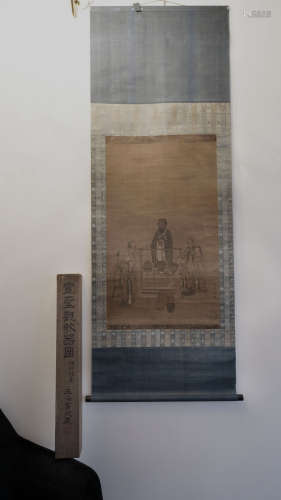 ANONYMOUS, A CHINESE HANGING SCROLL OF KONGZI AND HIS STUDEN...