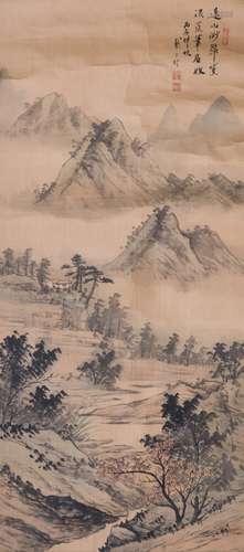 A CHINESE PAINTING OF LANDSCAPE