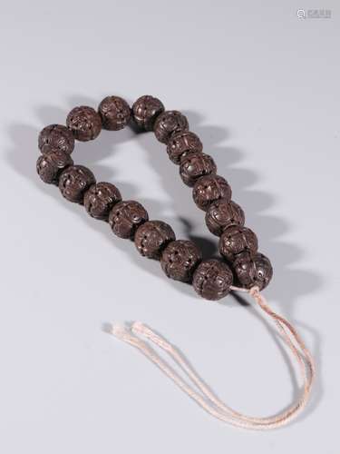 Chinese Chengxiang Wood Beads Bracelet