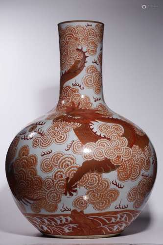 Chinese Glazed Porcelain Vase,Mark