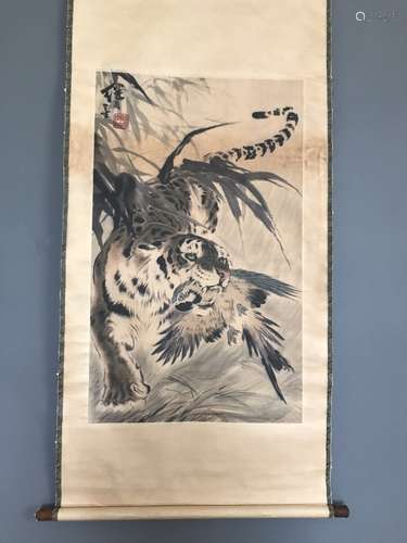 Chinese Ink Color Scroll