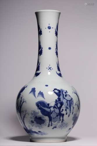 Chinese Blue and White Porcelain Vase