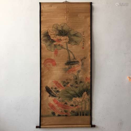 Chinese Ink Color Scroll