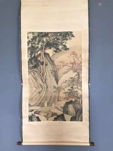 Chinese Ink Color Scroll