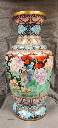 Large Chinese Cloisonne Vase