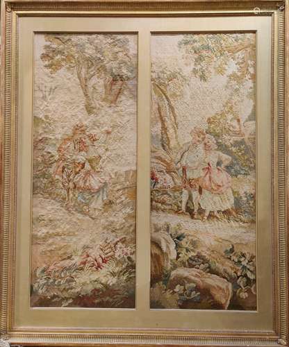 Large Needle Point Tapestry, 19th.C