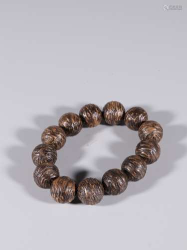 Chinese Chengxiang Wood Beads Bracelet