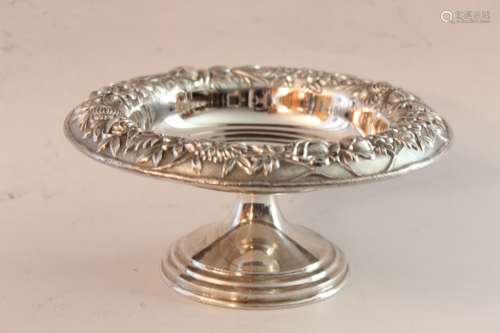 Hand Hammered Silver Compote