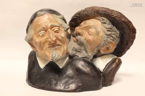 Good Original Antique Ceramic Terracotta Group