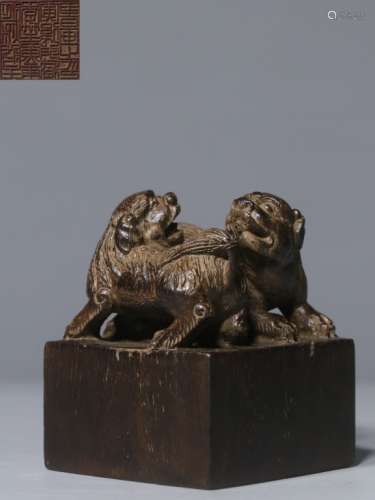 Chinese Chengxiang Wood Hand Carved Seal