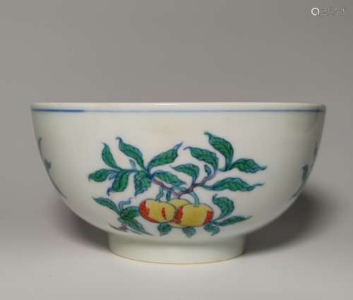 Chinese Wucai Porcalin Bowl,Mark