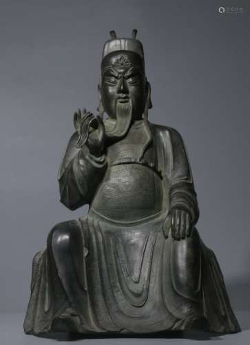 Late Qing Chinese Bronze Guangong