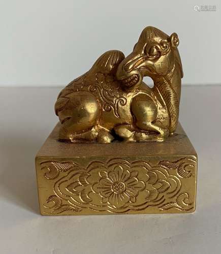 Gilt bronze seal