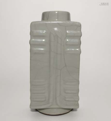 Chinese Ge Ware Porcelain Wall Vase,Mark