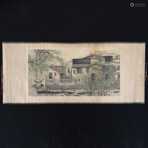 Chinese Ink Color Scroll