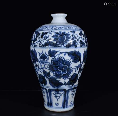 Chinese Blue and White Porcelain Vase