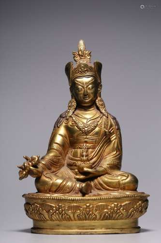 Chinese Gilt Bronze Buddha