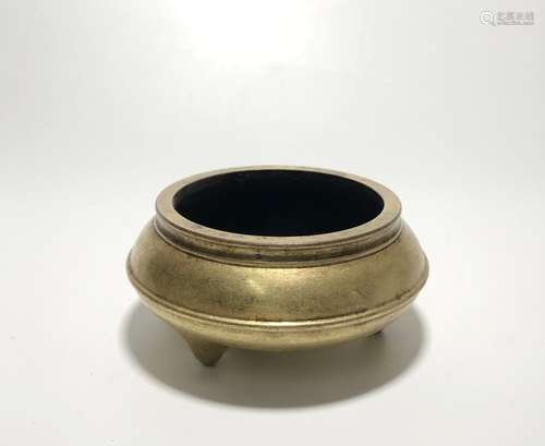 Chinese Gilt Bronze Censer