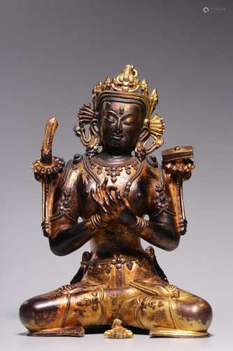 Chinese Gilt Bronze Buddha