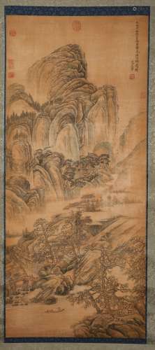 The Picture of Chinese Ancient Picture Painted by Wang Hui