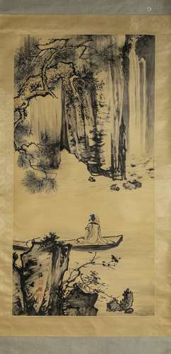 A Chinese Scroll Painting by Chen Shao Mei