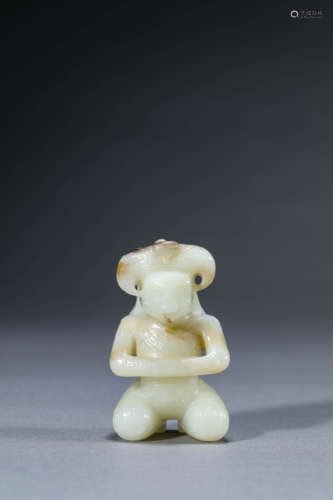 A Chinese Jade Figure Ornament