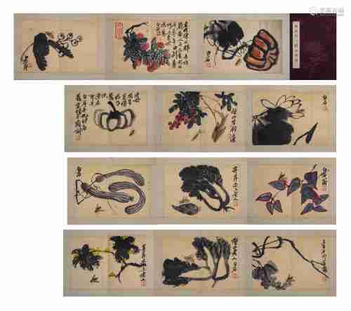 A Chinese Scroll Painting by Qi Bai Shi