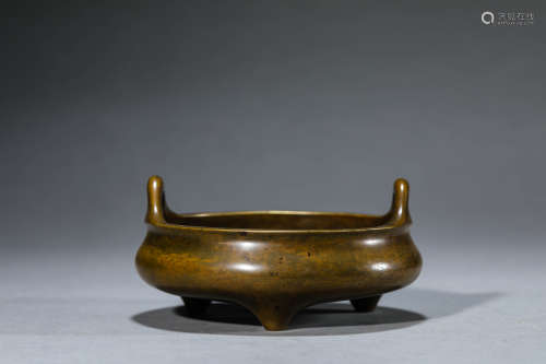 A Chinese Bronze Censer Marked Xuan De