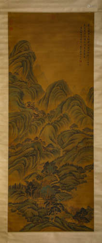 A Chinese Scroll Painting by Wang Jian
