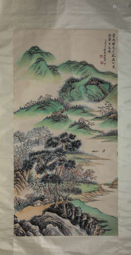 A Chinese Scroll Painting by Feng Chao Ran