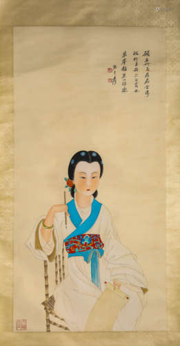 A Chinese Scroll Painting by Zhang Da Qian