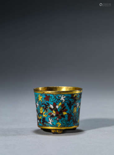 A Chinese Cloisonne Enamel Interlock Branches Censer Marked ...