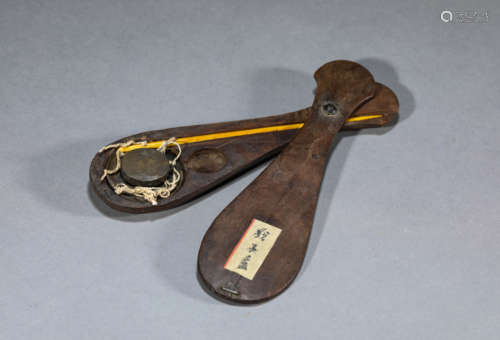 A Chinese Nan Wood Weight