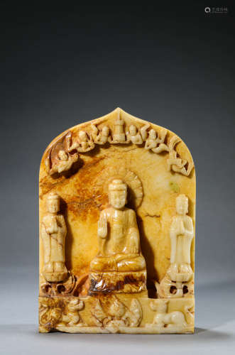 A Chinese Jade Buddha Pendant