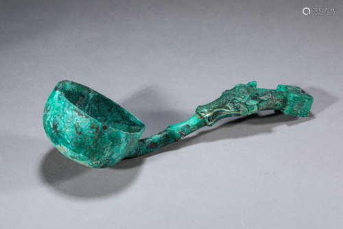 A Chinese Bronze Spoon