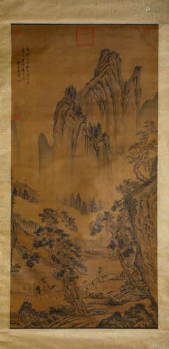 A Chinese Scroll Painting by Xie Shi Chen