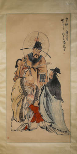 A Chinese Scroll Painting by Huang Shan Shou