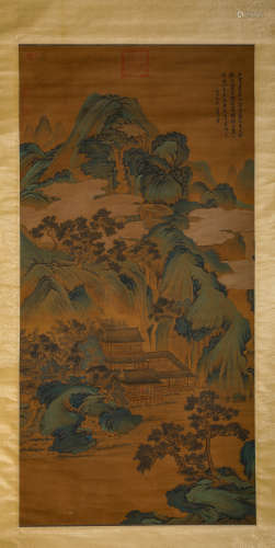 A Chinese Scroll Painting by Wang Hui