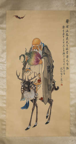 A Chinese Scroll Painting by Shen Mei